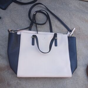 Kate Spade Cedar street Hayden Satchel cream/black